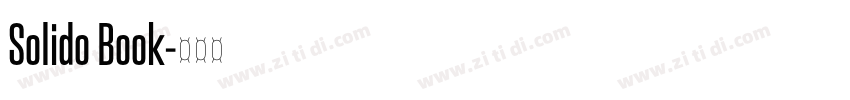 Solido Book字体转换 Solido Book字体转换